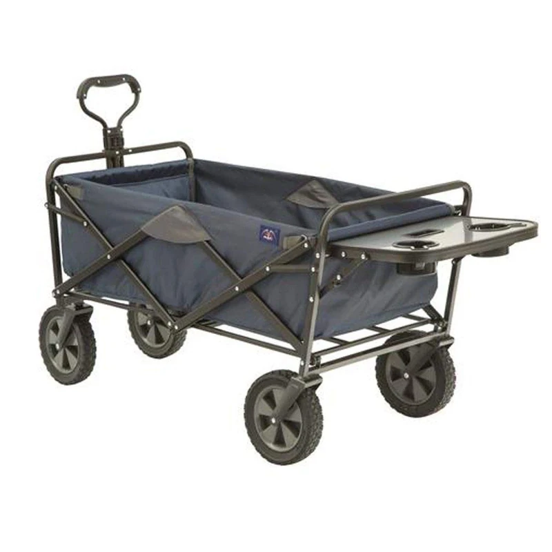 MacSports Trolley with Table, Polyester Alloy Steel, Navy, Wagon