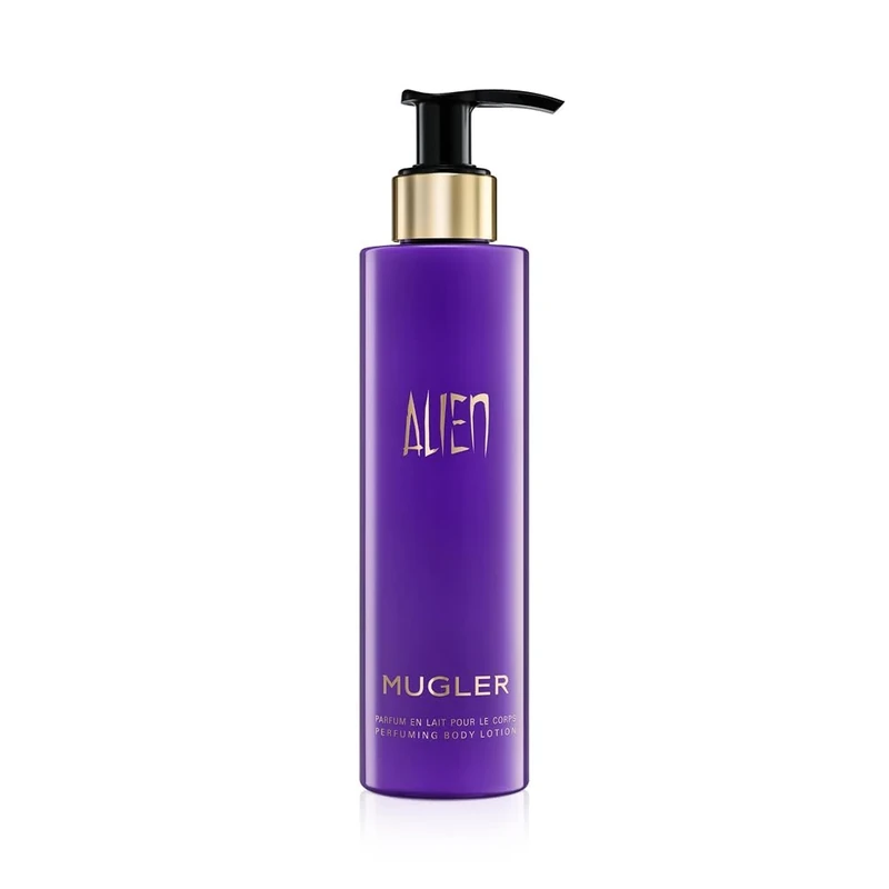 Mugler Alien Beautifying Body Lotion, Hydrating & Perfumed Body Cream, Sensual Jasmine & Amber Scent, Bodycare for Women, 200ml