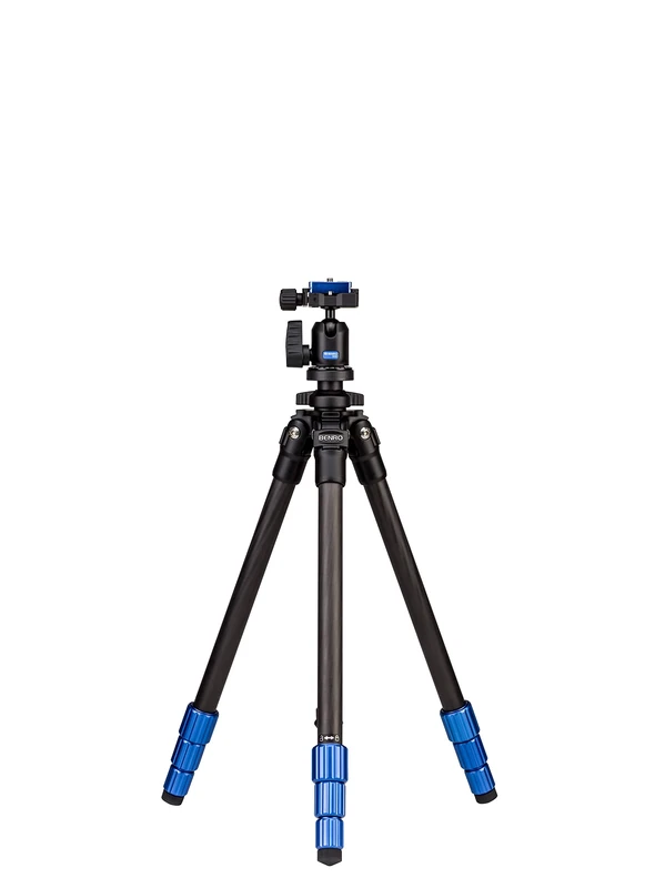 Benro SLIM Carbon Fibre Lightweight Travel Tripod Kit (TSL08CN00) Compact Design, 8.8lb Capacity, Arca-Swiss Ball Head, and Reversible Centre Column