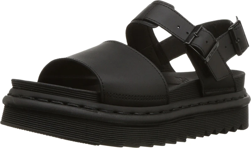 Dr. Martens Women's Voss Sling Back Sandals, Black Black Hydro Leather 001,3UK