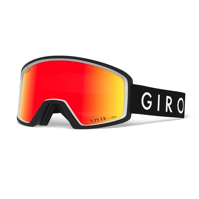 Giro GIRRJ Blok Snow Goggles - Black/White Core - Vivid Ember Lens, Large Frame