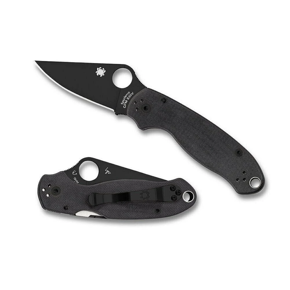 Spyderco C223GPBK Para 3 Plain black/G-10