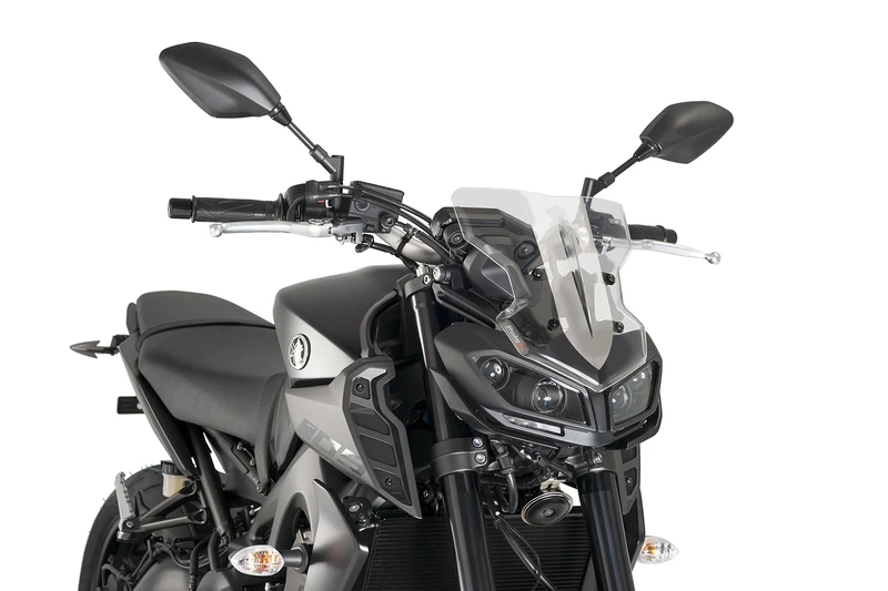 Puig 9376W Windscreen Naked New Generation for Yamaha MT-09 17'