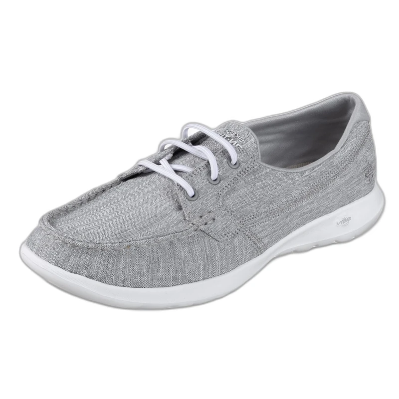 Skechers Women's Go Walk Lite-15433 Boat Shoe,Grey,3 UK(36 EU)