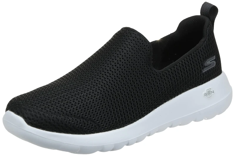 Skechers Men's Go Max-Athletic Air Mesh Slip on Walking Shoe, Black/White, 9 UK