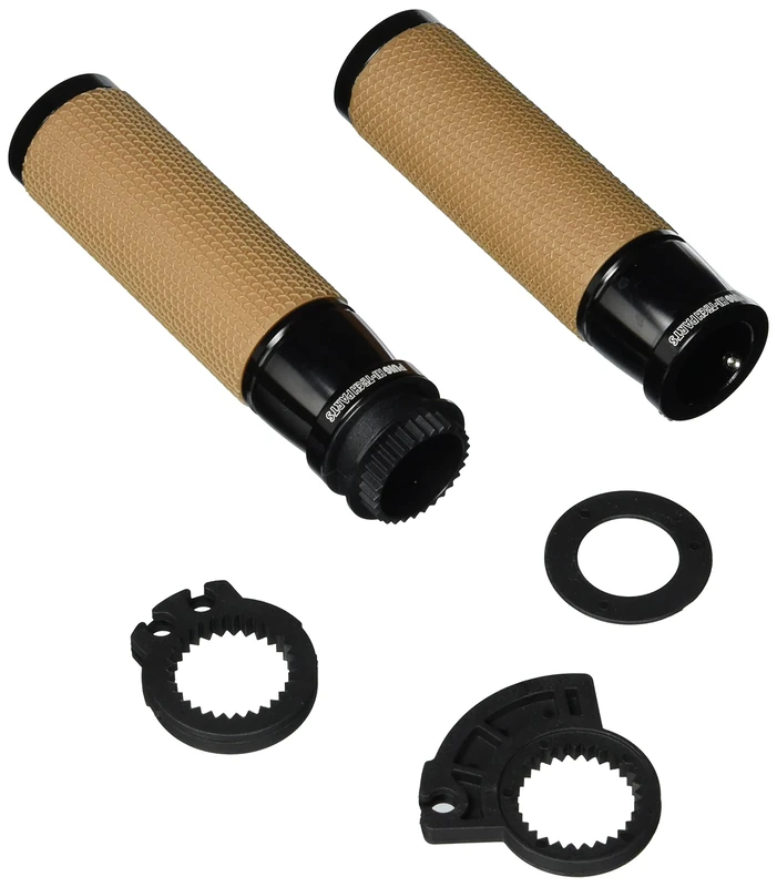 Puig 9190N Grips Vintage Set, Black, 119 mm