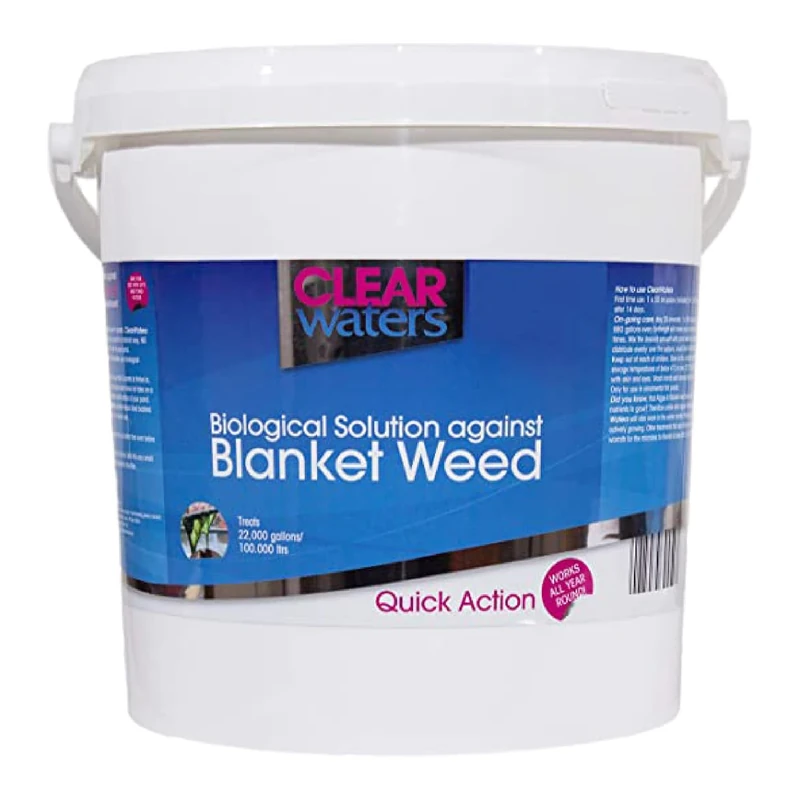 CLEAR waters Blanket Weed Treatment for Ponds – 10L Bucket to Treat 100,000 L/Maintain 800,000 L– Quick Action Pond Weed Treament for Blanket Weed – Pond Cleaner Safe for Fish and Wildlife