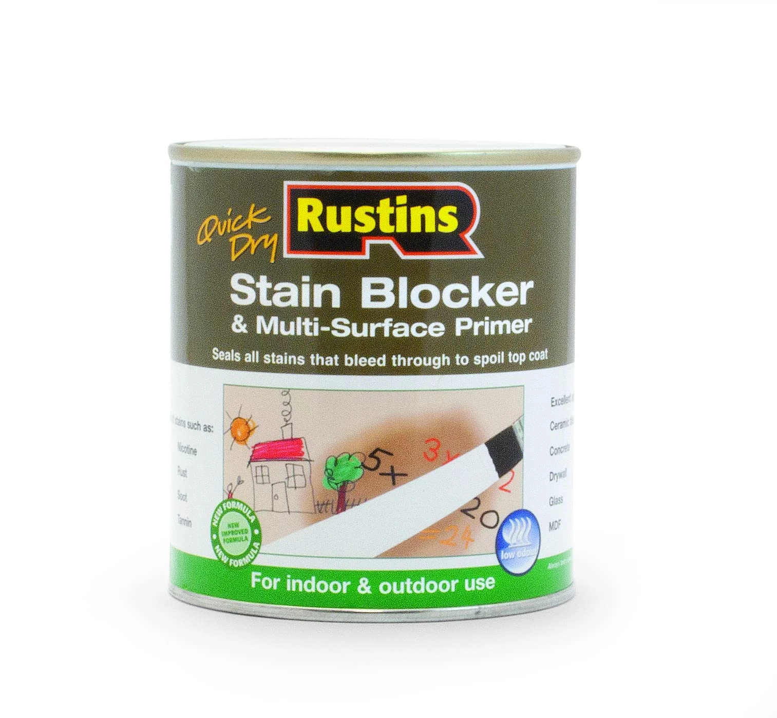 RUSTINS Stain Blocker & Multi-Surface Primer 1ltr