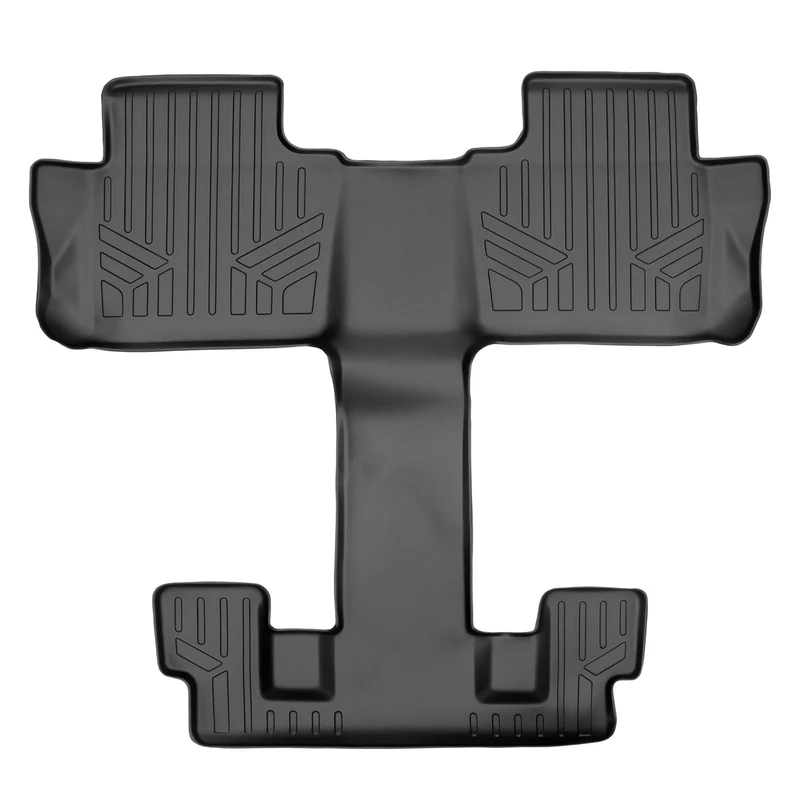 MAXLINER Floor Mats 2nd and 3rd Row Liner Black for 2017-2018 GMC Acadia with 2nd Row Bucket Seats