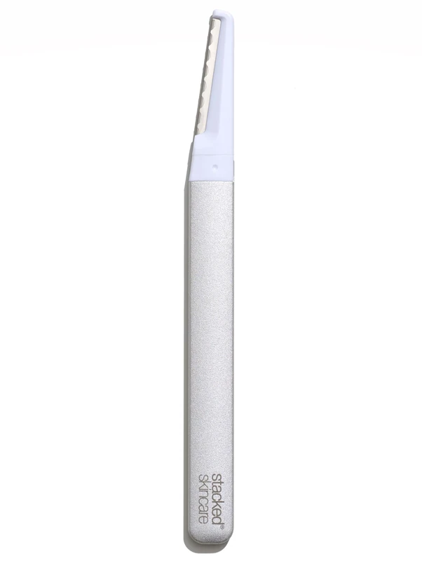 StackedSkincare Dermaplaning Face Exfoliating Tool | Smooth, Radiant, Glowing Skin | No Brush or Scrub Needed (1 Dermaplaner w/Blade)