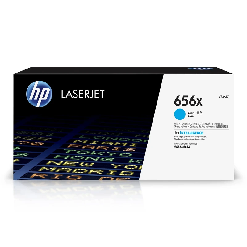 HP CF461X 656X High Yield Original LaserJet Toner Cartridge, Cyan, Single Pack