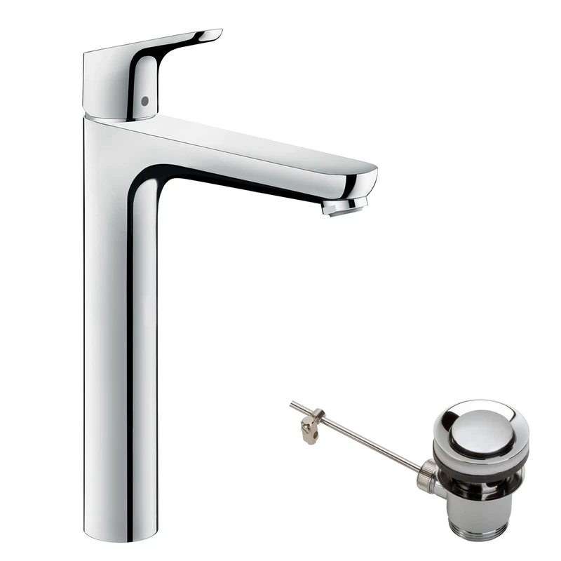 hansgrohe Focus Basin Tap 230 with Pop-Up Waste, chrome