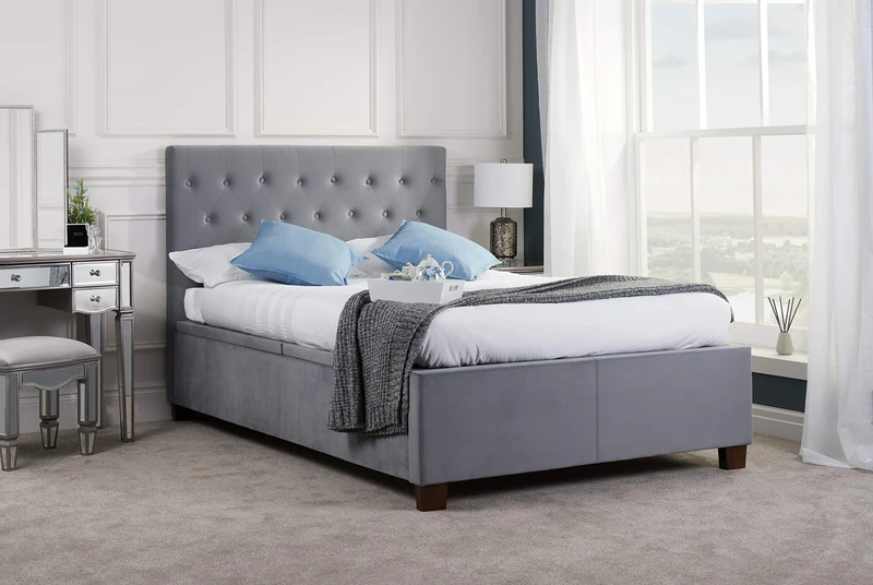 Birlea, 150cm Cologne Ottoman Storage Bed, Grey