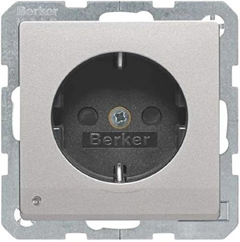 Toma Schuko with LED of orientación, Q.x, Aluminium