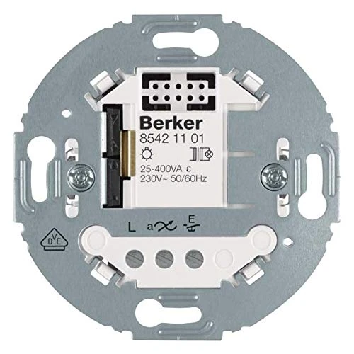 Berker Tastdimmer 1-fach (R,L) 2-Draht Tragring rd. 85421101