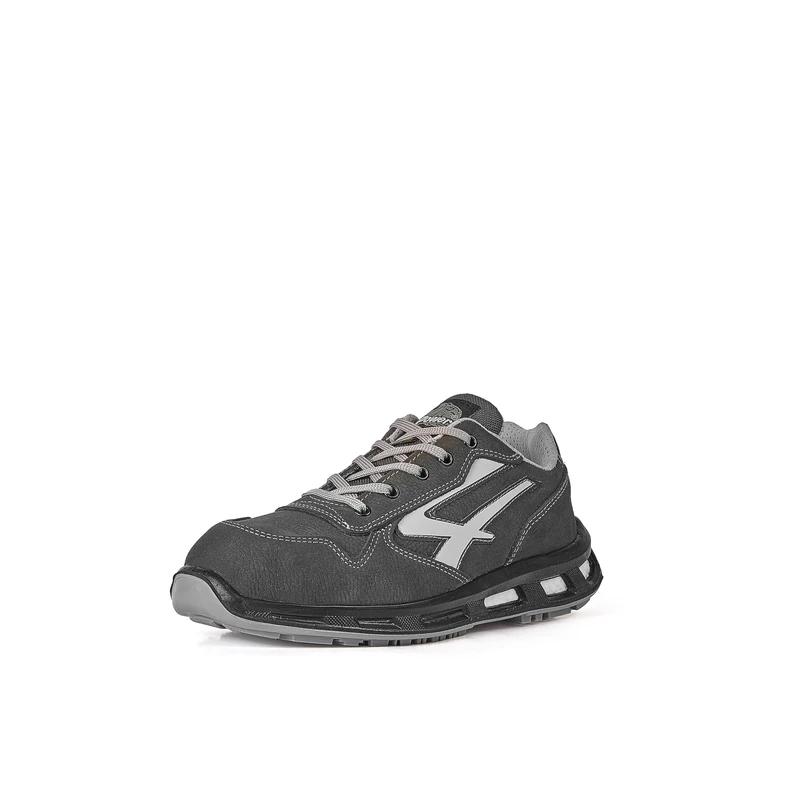 U-Power Red Lion Kick, Unisex Safety Shoes, Lightweight, Flexible, Anti Puncture Leather Trainers, with Infinergy Insert, with Aluminium Toe Caps (Grey 43)