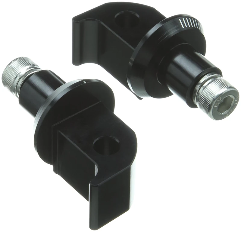 Puig 8183N Adapters Footpegs Passenger for Yamaha FZ8 13'-16'/Yamaha FZ8 FAZER 10'-12'/Yamaha Fazer8 13'-16', Black, Set of 2