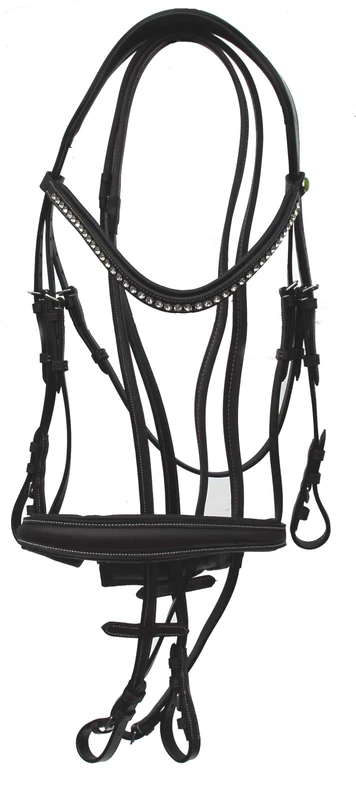 Rhinegold Anatomic Cavesson Bridle - Full - Havana - Image 1