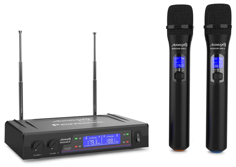 Audibax Missouri 2000 Handheld VHF A Range Wireless Microphone