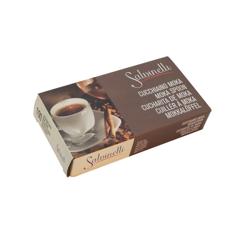 Salvinelli 100 Pieces Rimini Model Coffee Spoon Set
