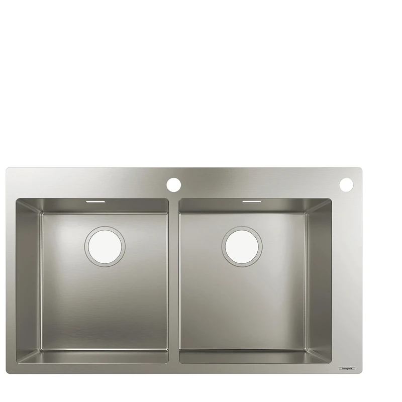 hansgrohe S712-F765 Built-In Sink 370 x 370, stainless steel