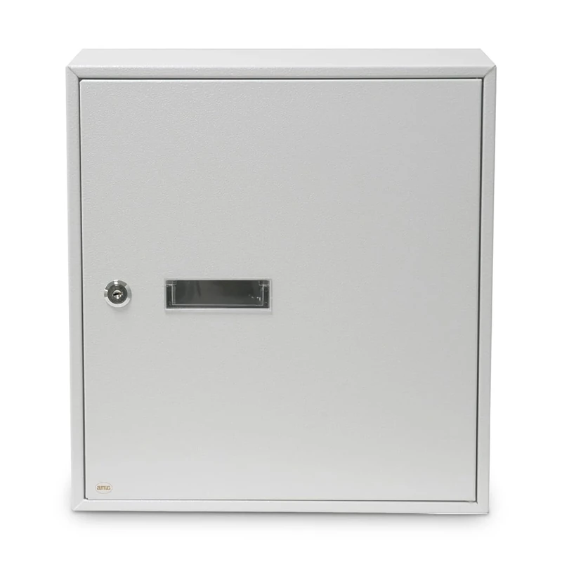 Amig - Steel Letter Collector | Indoor Use with Back Opening | Lockable Tailgate for Privacy | Easy Installation | White | Measures 40x36x10 cm | Slot: 5 x 31,5 cm