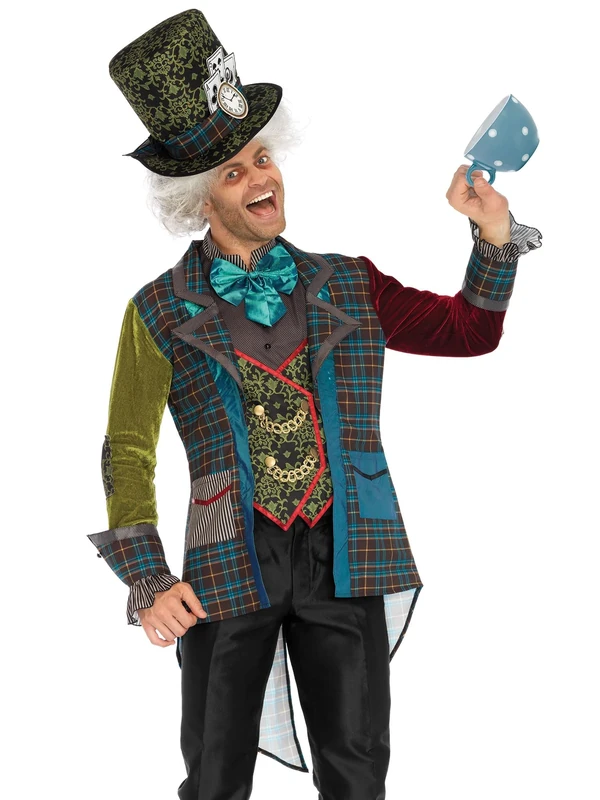 Leg Avenue Deluxe Mad Hatter Men's Costumes, Large - Image 1