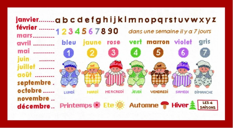 Panna Counted Cross Stitch Embroidery Kit Diary Day in Colours, One