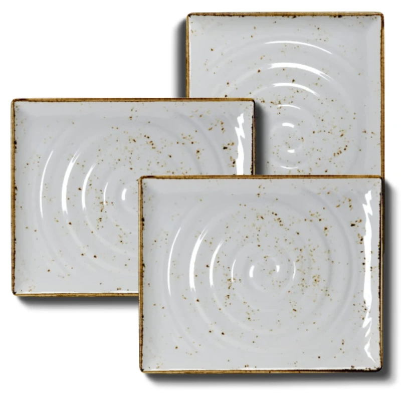 Steelite VV458 Craft Melamine GN 1/2 Rectangular Platter, White (Pack of 3)