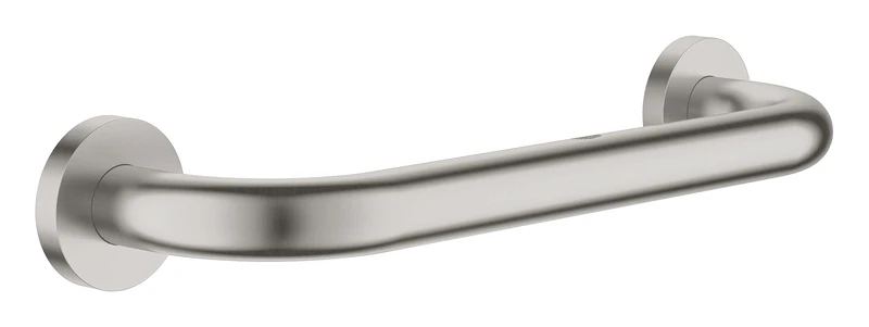 GROHE Essentials Bath Grip (295mm) German Engineered, Metal in Stainless Steel-Look and with Concealed Fastening 40421DC1