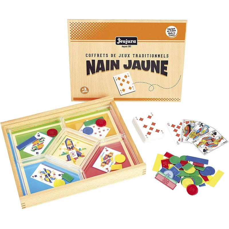 Jeujura JeujuraJ8134 Nain Jaune Game In Wooden Box