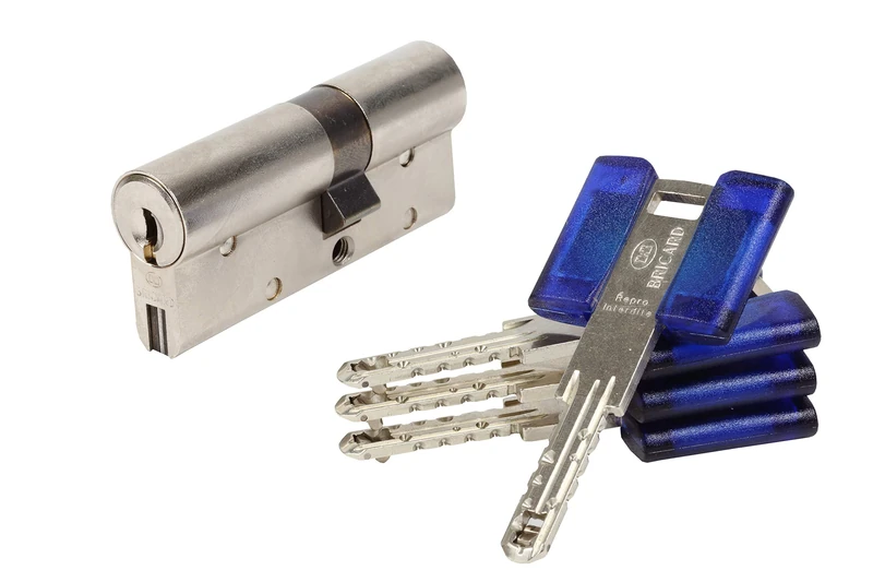 BRICARD 17421 Double Entry Lock Cylinder Lock Nickel-Plated 30 + 40 chifral S2