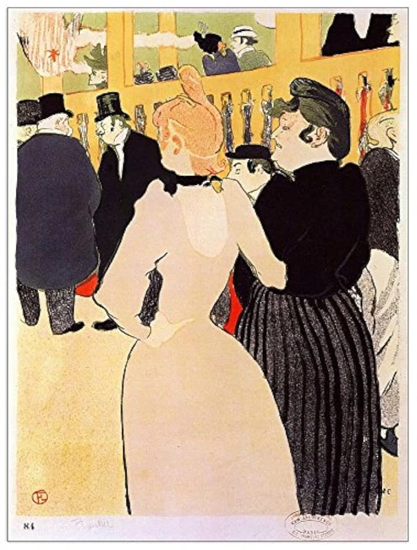 ArtPlaza Toulouse-Lautrec Moulin Rouge Decorative Wood Panel