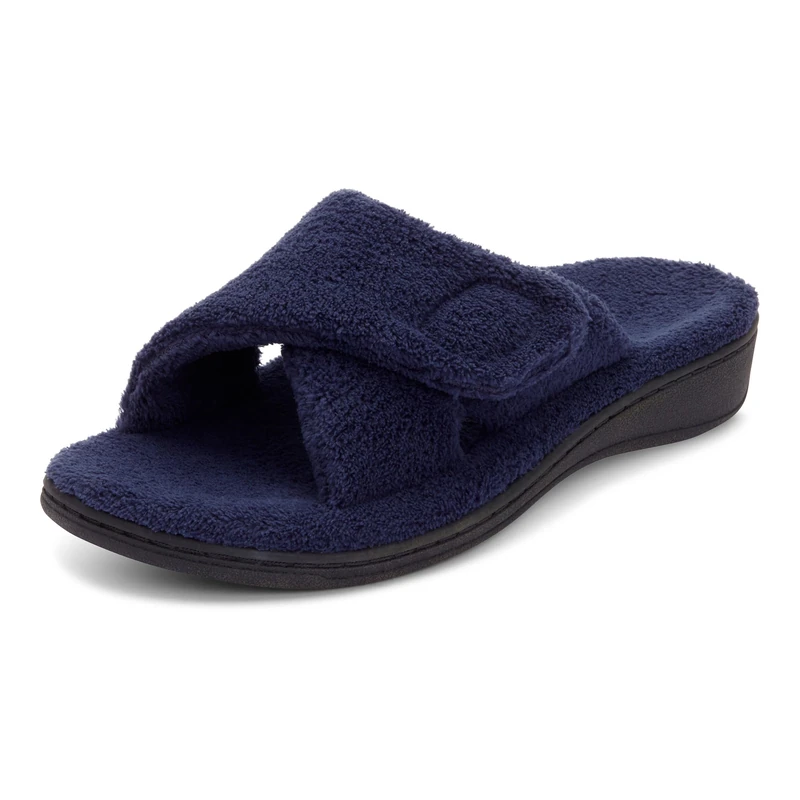 Vionic Women's Slippers - Relax Slide, Navy, UK 8, Medium Fit