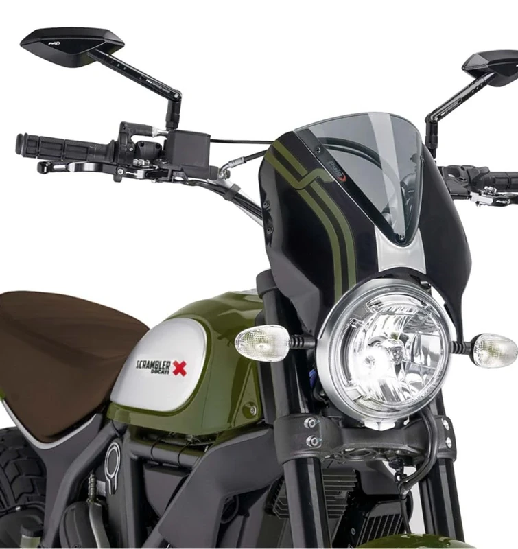 Puig Retrovision 7652H Icon/Classic/Full Throttle 15', Ducati Scrambler Sixty2 16'-19'