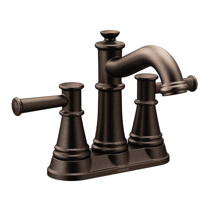 Moen Belfield 6401ORB Two-Handle Centerset Bathroom Faucet, Oil Rubbed Bronze