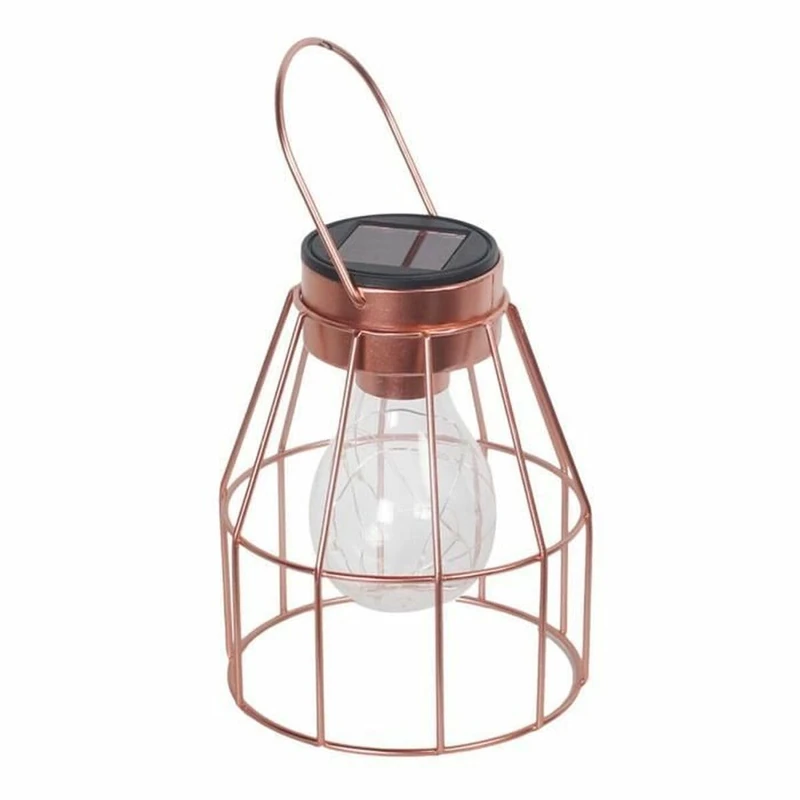 Galix 4017 Solar Table Lamp, Metal, Copper