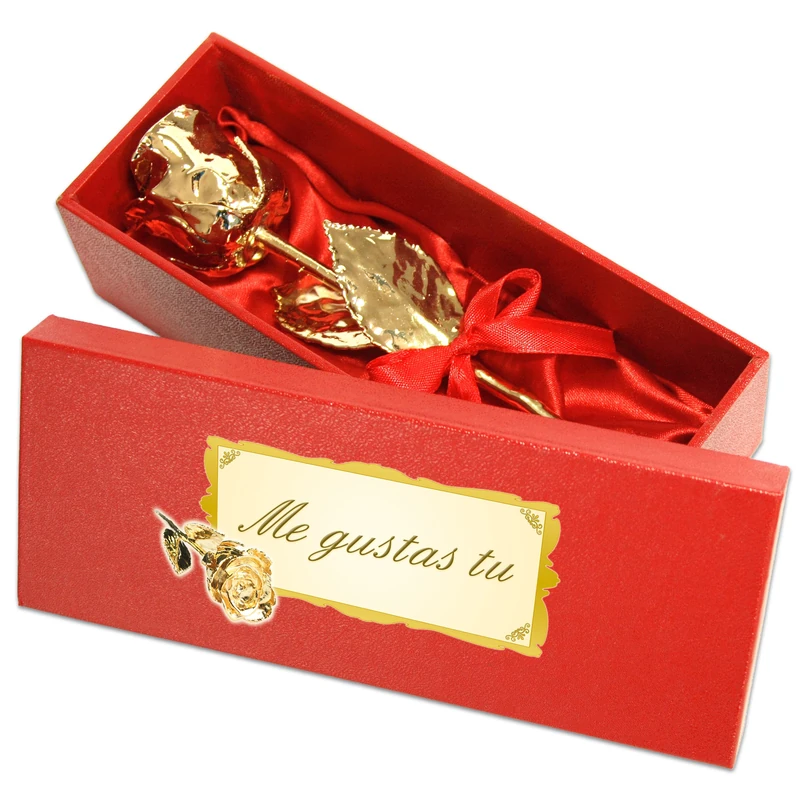 Geschenke mit Namen Gifts with names, Gold, 16 cm
