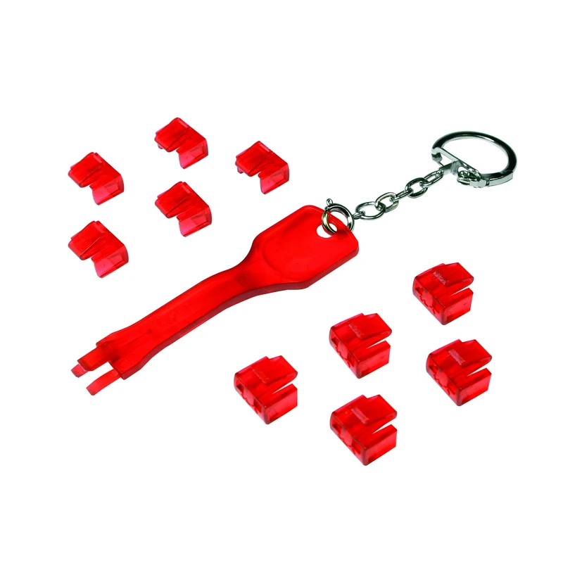 Logilink MP0042 RJ45 Port 1x and 10x Locks Set Red