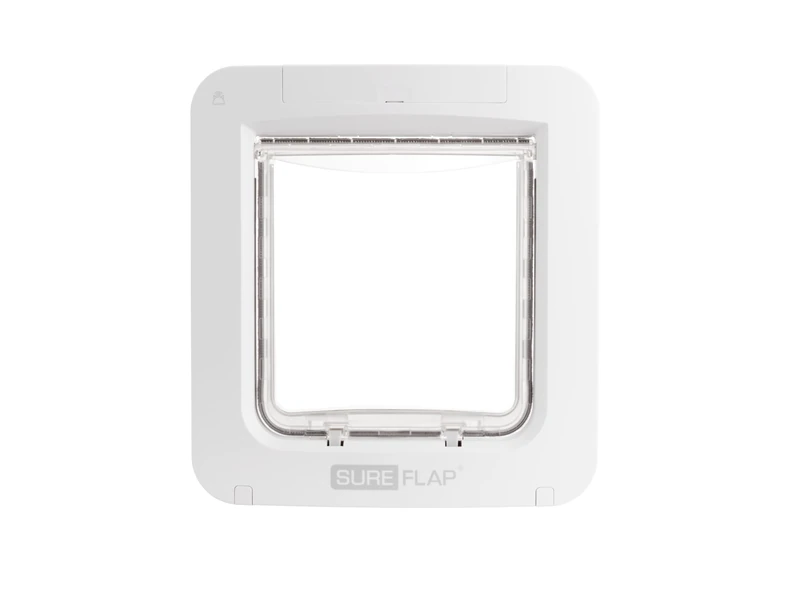 Sure Petcare SureFlap Microchip Pet Door Connect, RFID Collar Tag & Microchip Compatible, Mobile App Control - Installation Accessories Sold Separately - Install in Doors, Windows & Walls, White