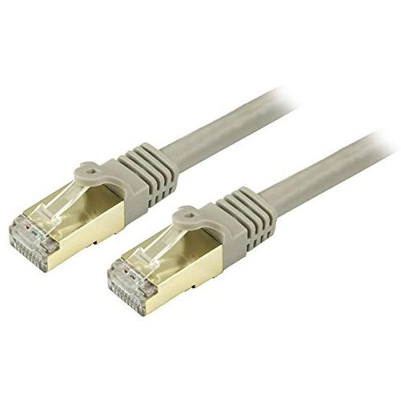 StarTech.com 35ft CAT6a Ethernet Cable - 10 Gigabit Shielded Snagless RJ45 100W PoE Patch Cord - 10GbE STP Network Cable w/Strain Relief - Gray Fluke Tested/Wiring is UL Certified/TIA (C6ASPAT35GR)