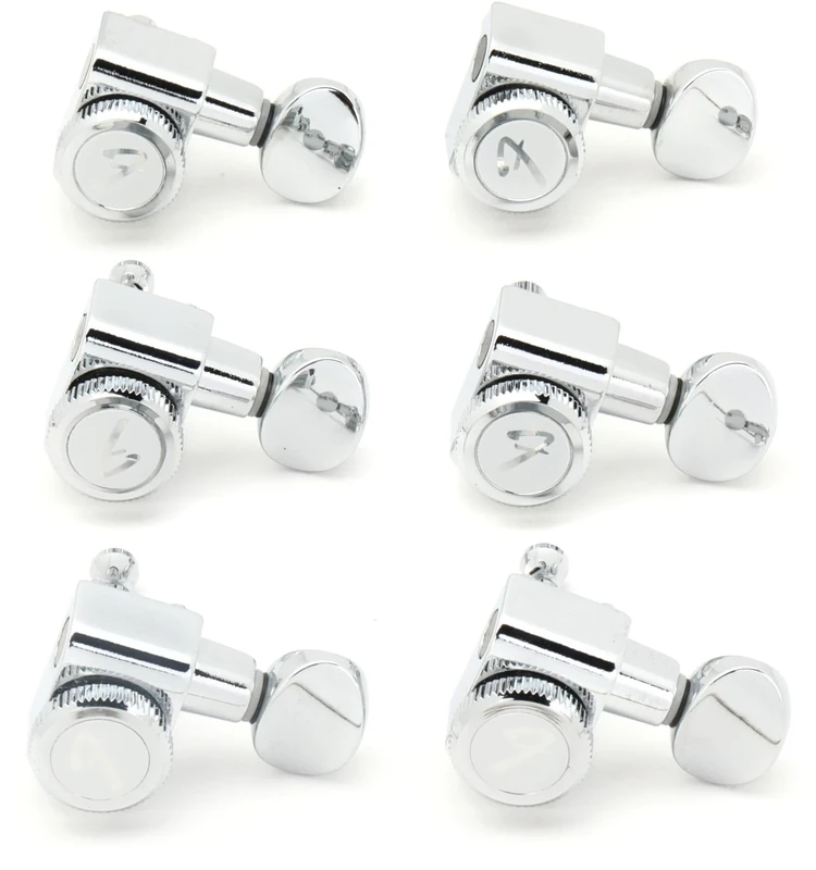 Fender 990818500 Locking Stratocaster & Telecaster Tuning Machines, Chrome Vintage Buttons