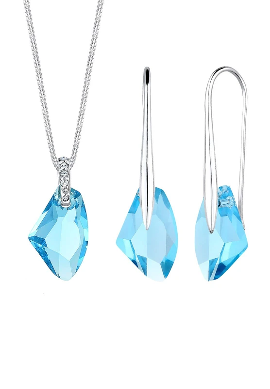 Elli Women's 925 Sterling Silver Jewellery Set of Length 45 cm