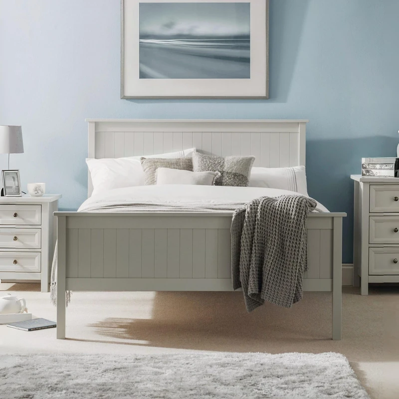 Julian Bowen Maine Bed - Dove Grey Painted Beds