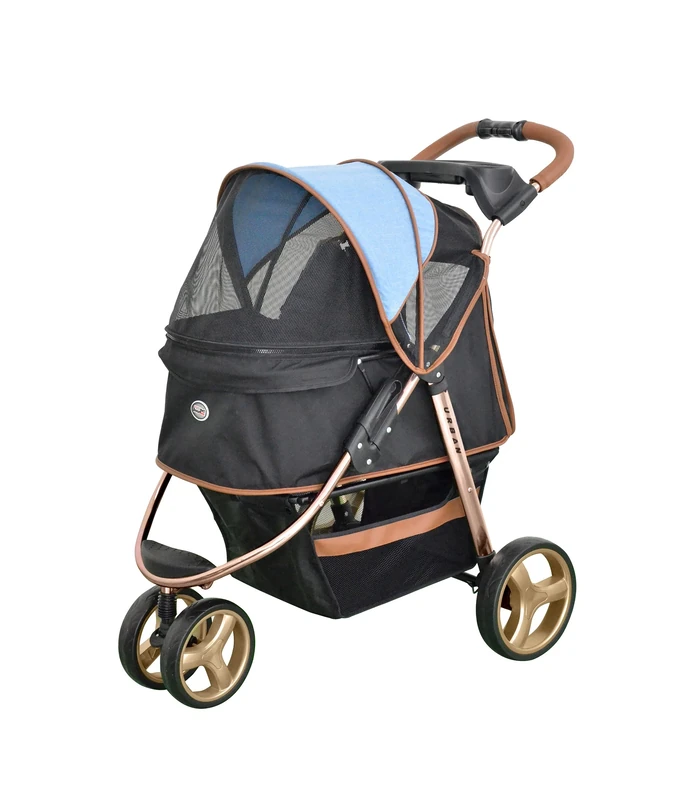 Innopet Pet Stroller,ips-065/G Urban Gold, Dog Carrier, Trolley, Comfort EFA Buggy. Foldable pet buggy, pushchair, pram for dogs and cats