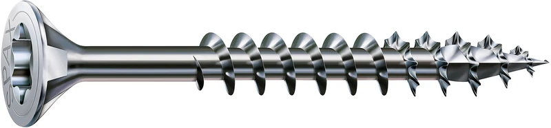 SPAX Wood Screw 8.0 x 400 mm, Pack of 50, T-Star plus, countersunk head, partial thread, 4Cut, Wirox A3J, 191010804005