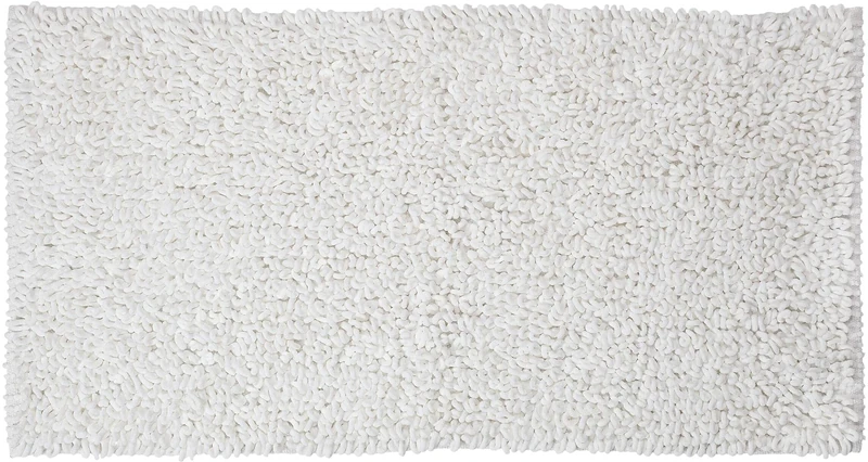 Sealskin Twist Bath Mat, Polyester, White, 60 x 3 x 120 cm