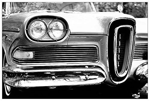 ArtPlaza Art Studio-Antique Car Decorative Panel, Wood, Multi-Colour, 90 x 1.8 x 60 cm