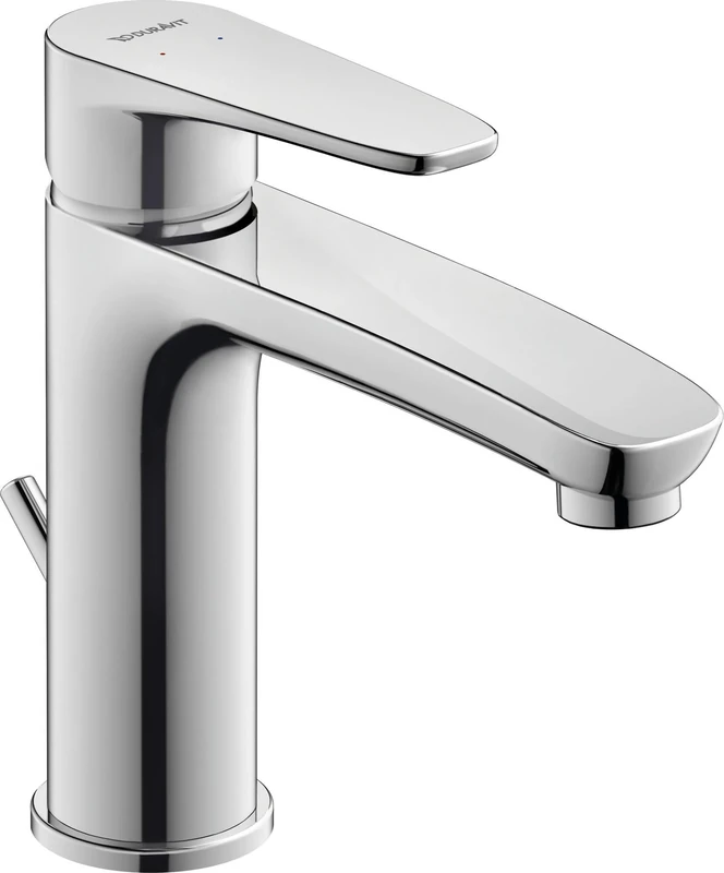 Duravit B11020001 Basin Taps – Chrome Basin Mixer Tap with Ceramic Cartridge and Waste and Flexible Connectors B.1 Size M Depth: 139 mm Working Pressure: 3 – 5 Bar, Chrome