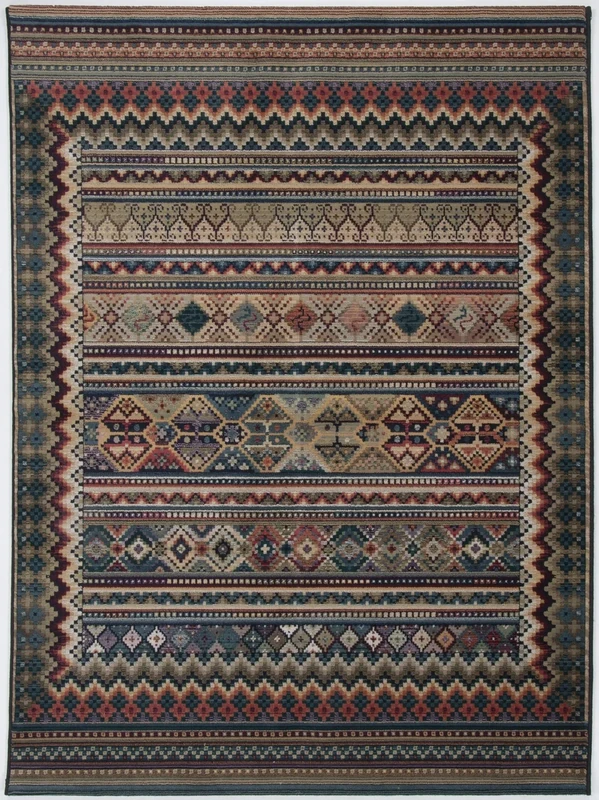 Theko Gabiro Classic Oriental Rug with Vintage Effect, Very Robust and Durable, 68 x 135 cm, Colour: Multi-Coloured, the Branded Rugs - Image 1